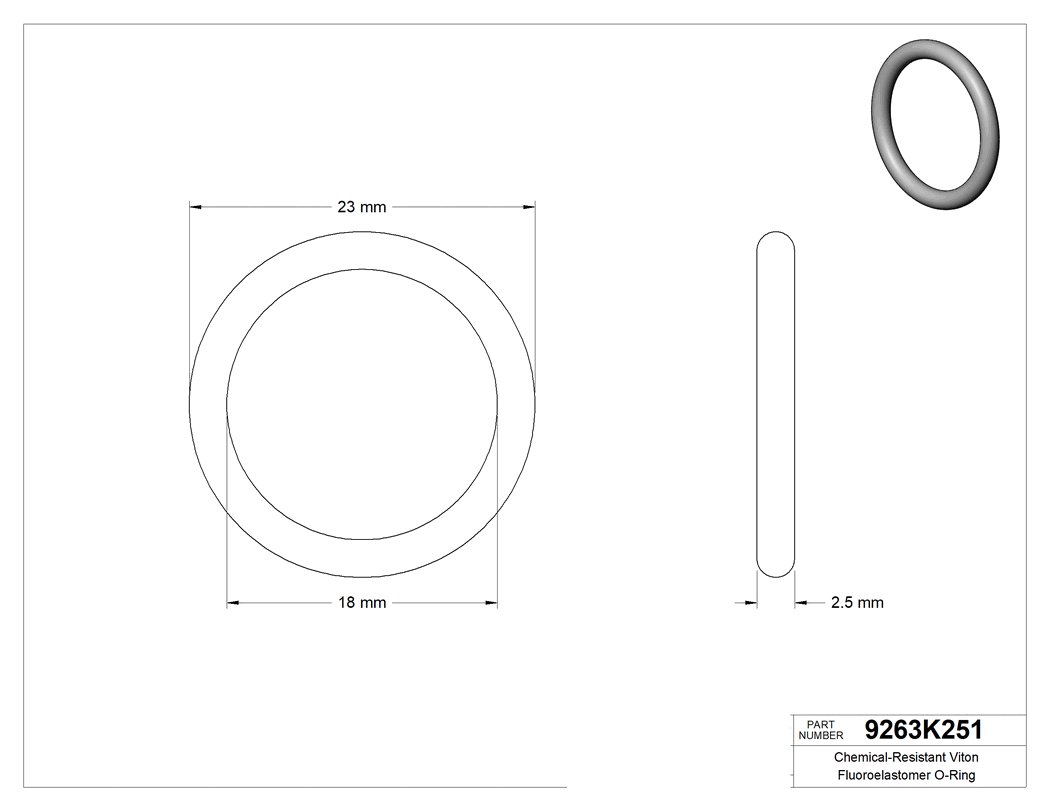 Technical drawing - 9263K251